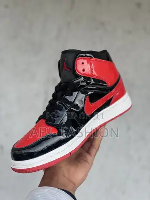 Photo - Air Jordan Red and Black Loww