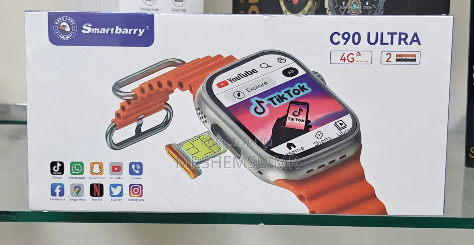 C90 Ultra Sim Supported 4g Smartwatch