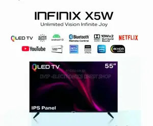 Infinix 55 Inch Tv Smart Android 13.0 Qled Television