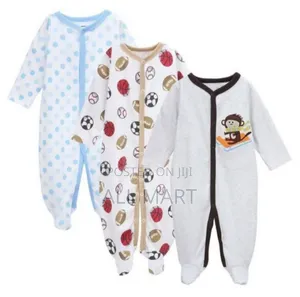 3piece Newborn Baby Foot Wrapped Jumpsuit