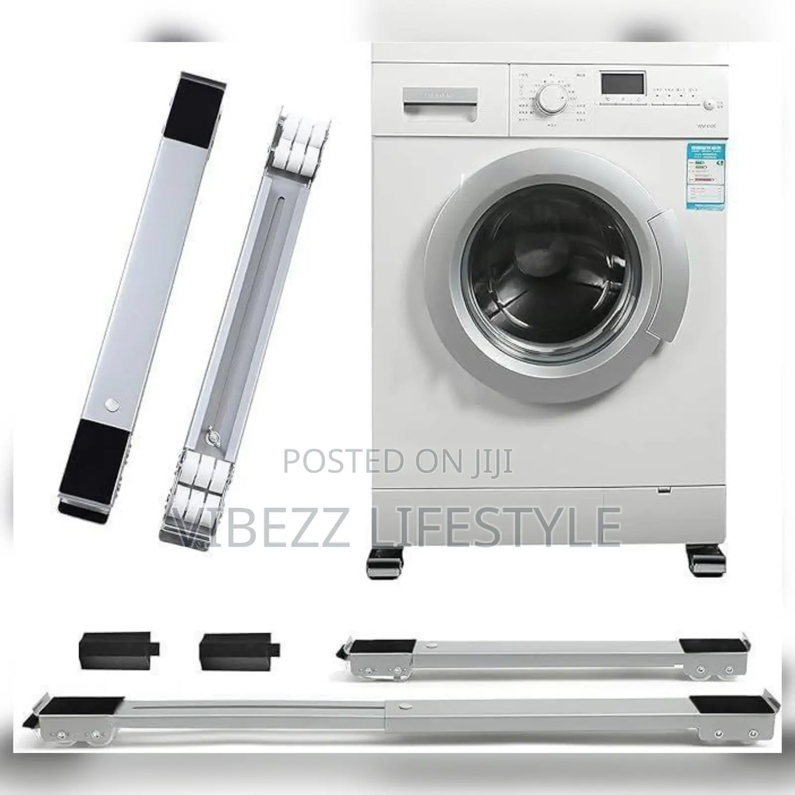 Adjustable Moving Roller Wheels Stand With Brake.