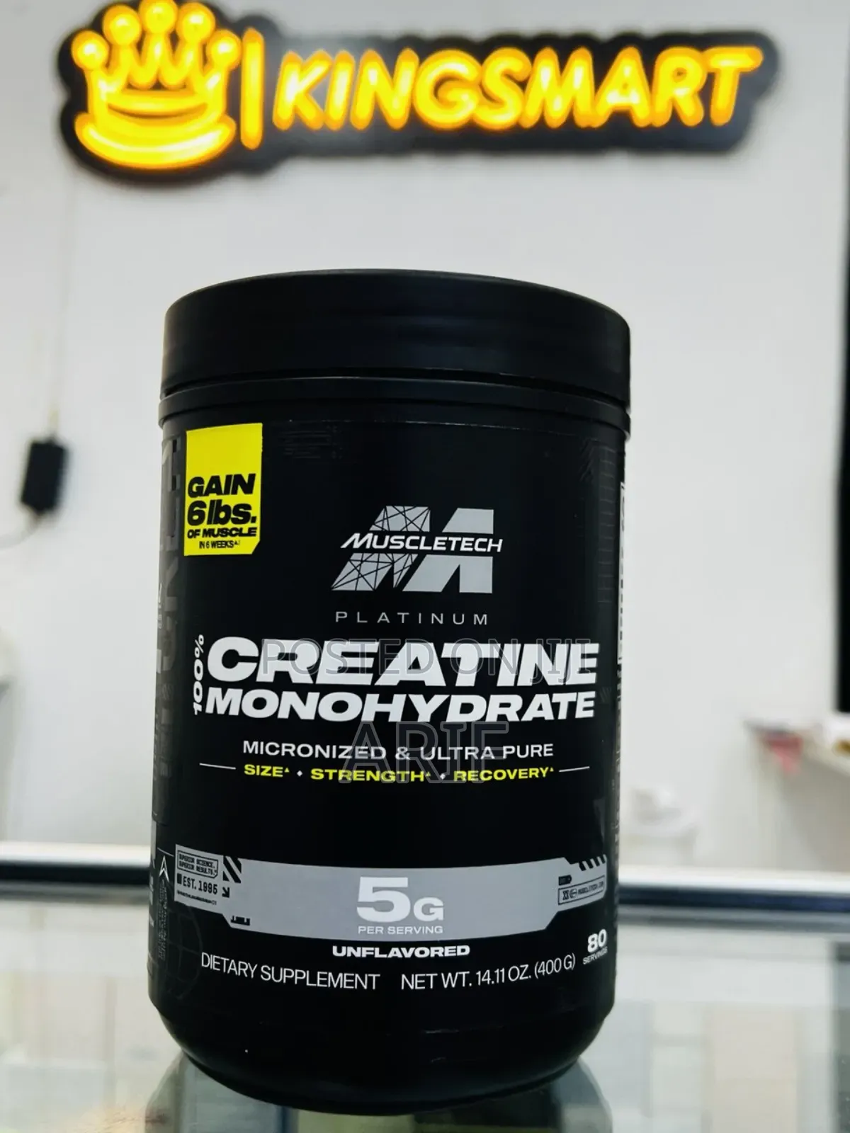 Muscletech Platinum Standard 100%Ultrapure Creatine Monohydrate 80serv