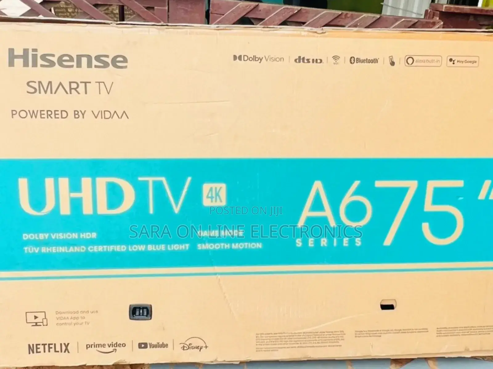 Hisence 75" A6 Series Smart Uhd Tv New 2025 Free Delivery