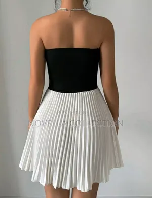 Women's Mini Dress (Black and White Color)