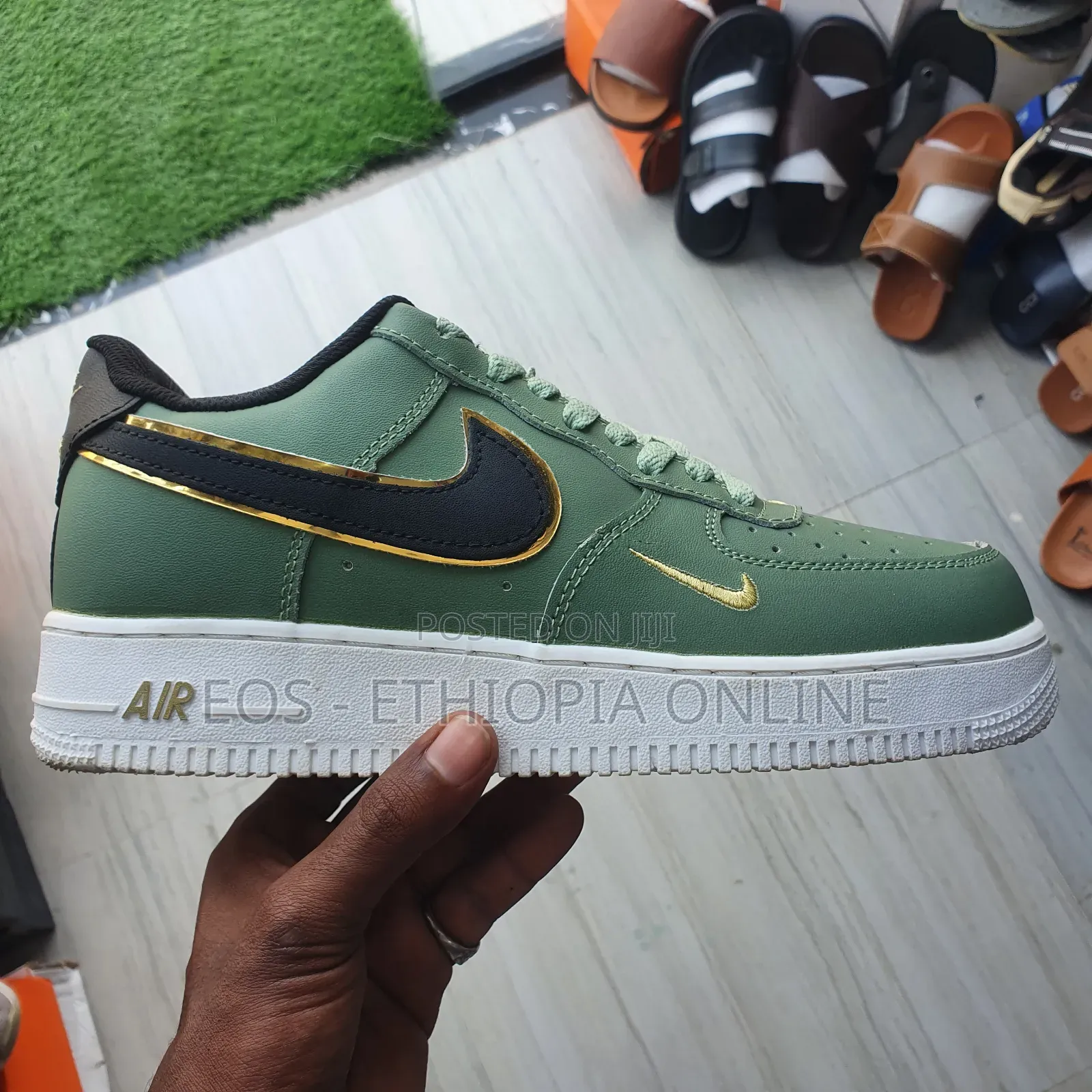 Airforce 1 Olive and Black Color Sneaker [On Hand]