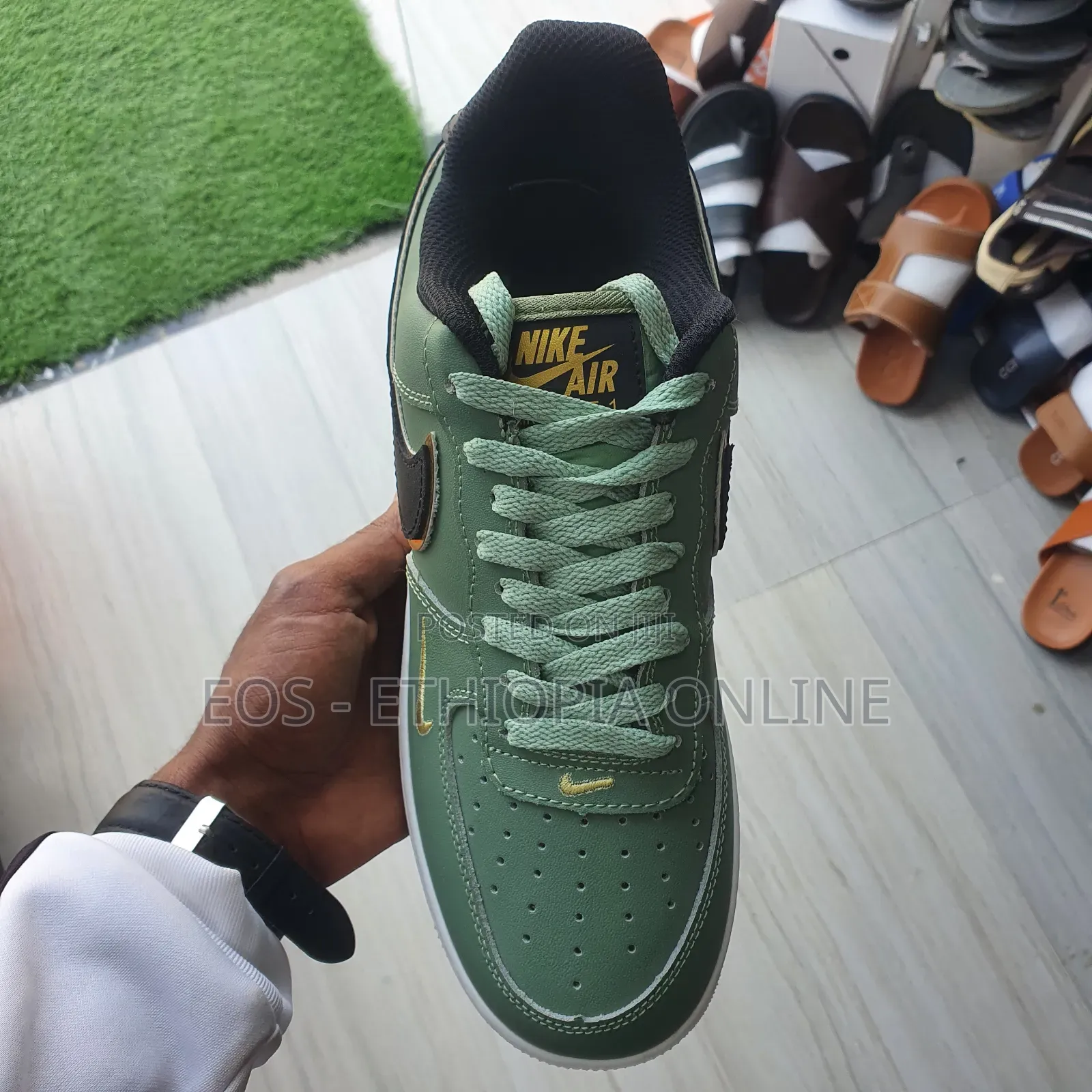 Airforce 1 Olive and Black Color Sneaker [On Hand]