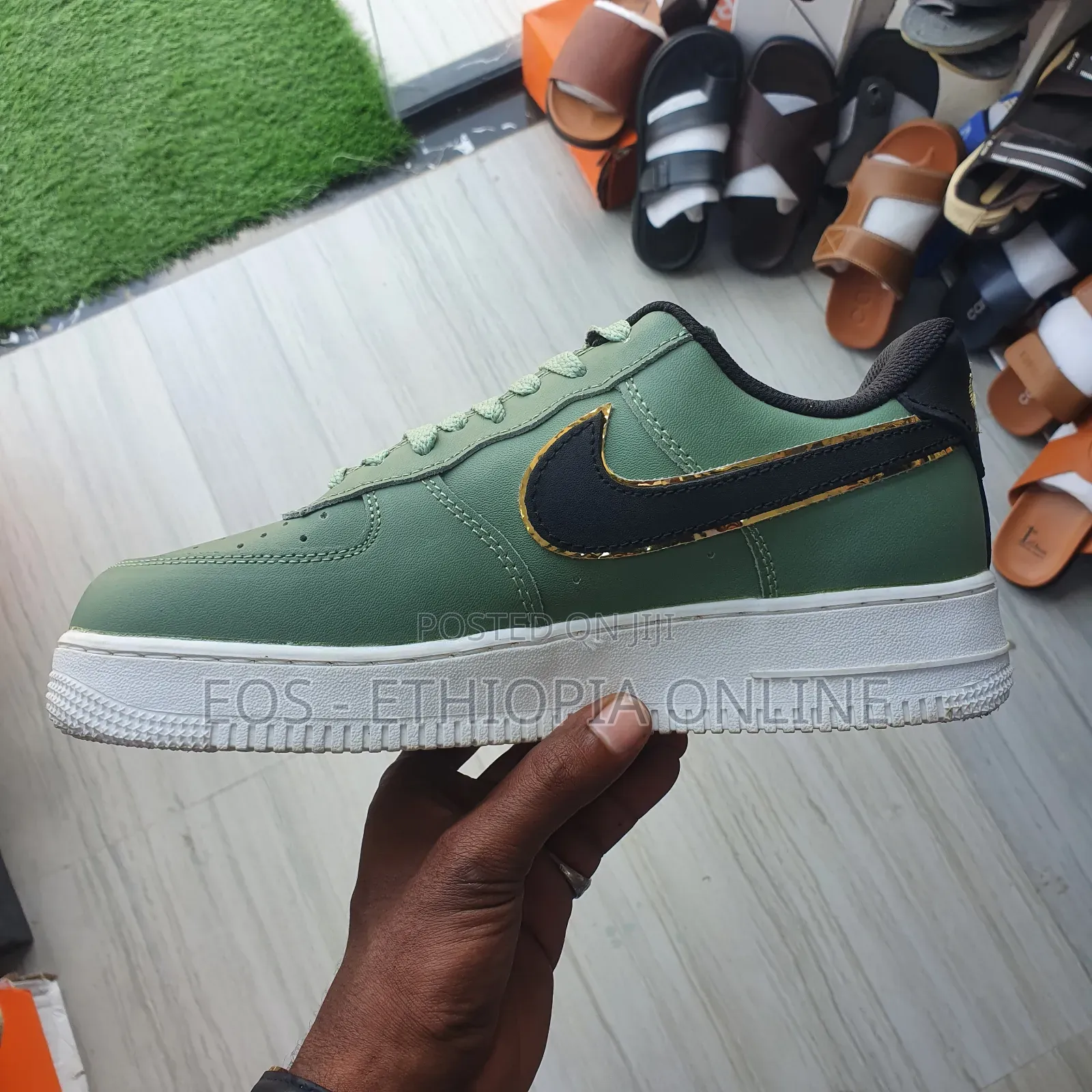 Airforce 1 Olive and Black Color Sneaker [On Hand]