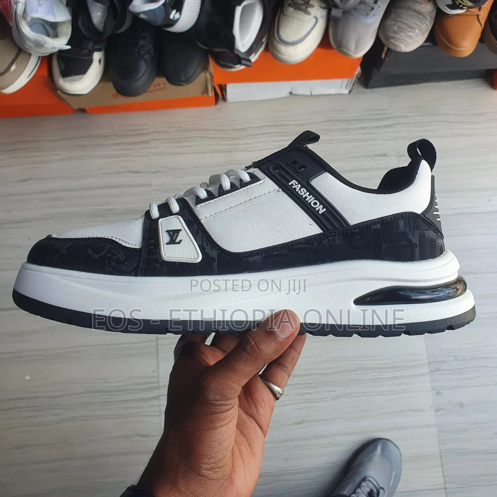 Lv Monogram Accent Lifestyle Sneakers [On Hand]