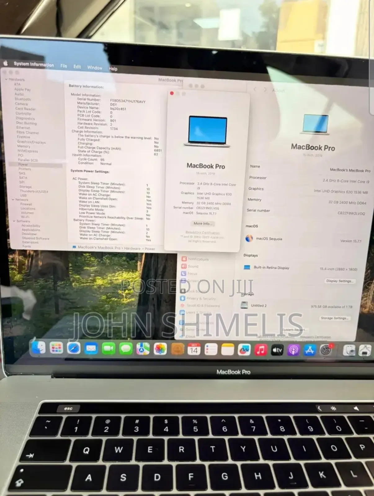 Laptop Apple MacBook Pro 2019 32GB Intel Core I9 SSD 1T