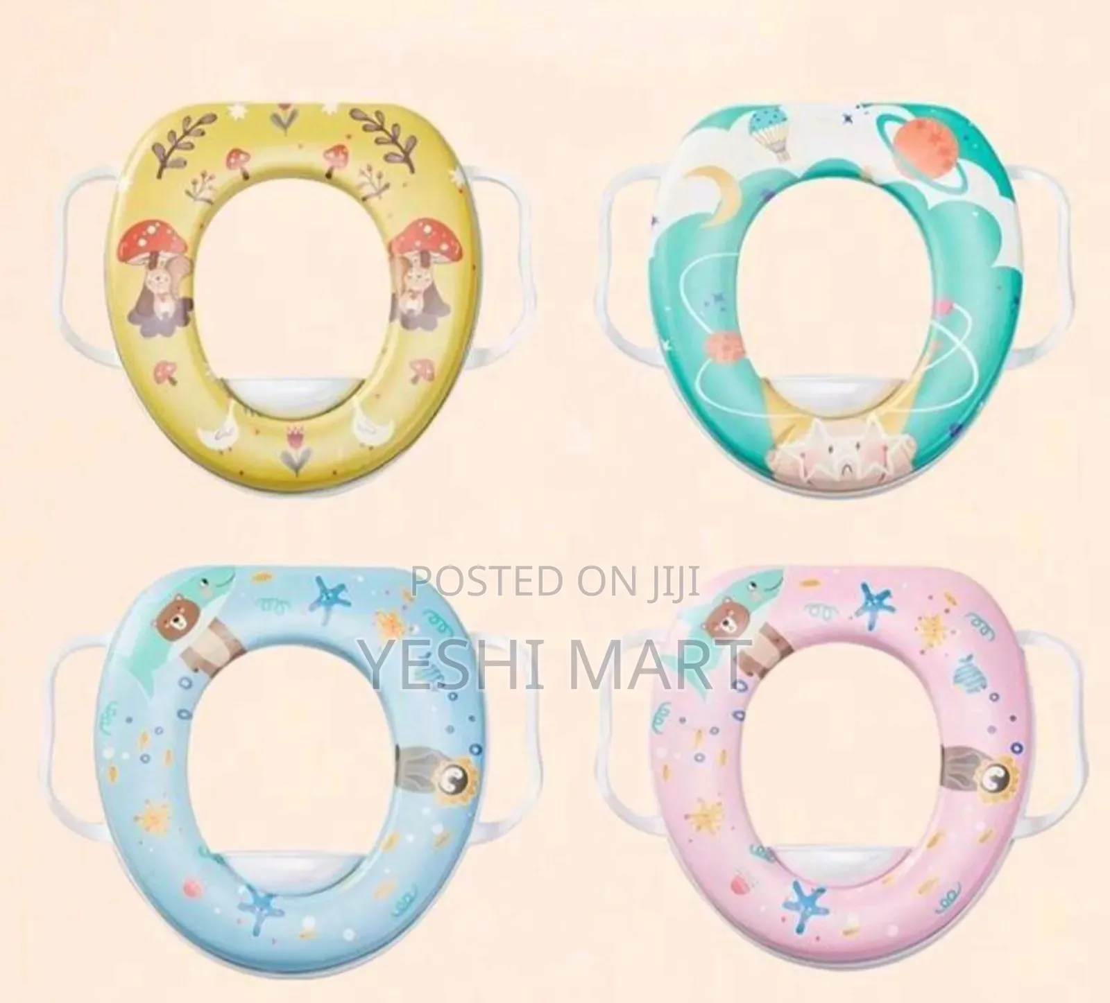 Baby Potty Training Seat for Boys and Girls With Handles, Fits Round