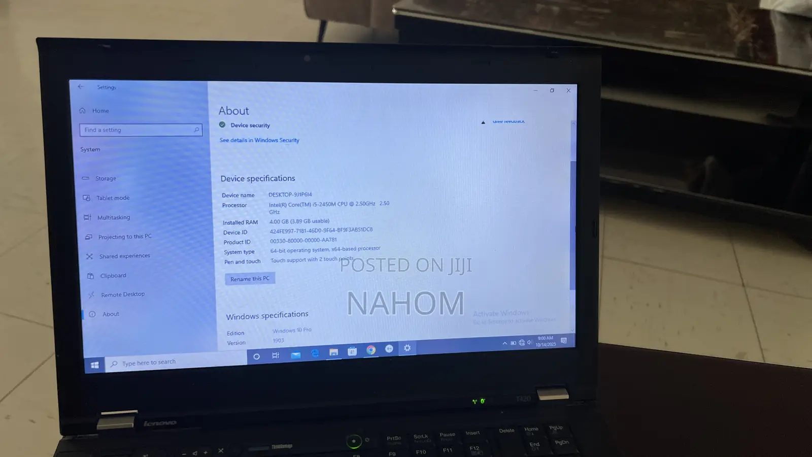 Laptop Lenovo ThinkPad X1 Carbon 4GB Intel Core I5 HDD+SSD 512GB