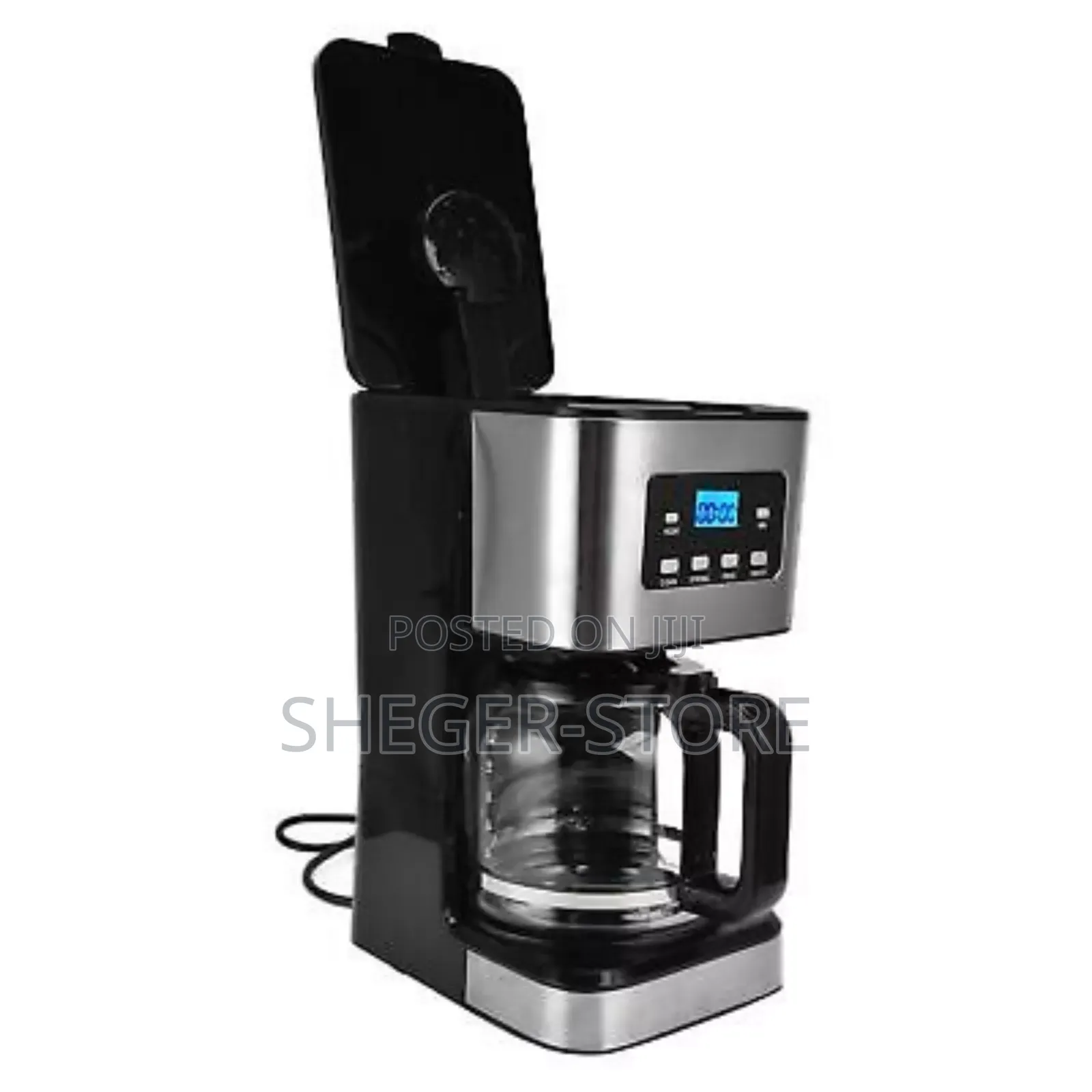 Sokany Electrical Coffeemaker ለቤትን ለቢሮ የሚሆን
12 ስኒ ወይም 1.3ሊትር ቡና የሚያፈላ
