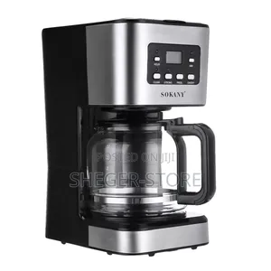 Sokany Electrical Coffeemaker ለቤትን ለቢሮ የሚሆን
12 ስኒ ወይም 1.3ሊትር ቡና የሚያፈላ