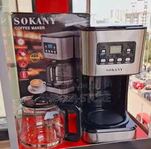 Sokany Electrical Coffeemaker ለቤትን ለቢሮ የሚሆን
12 ስኒ ወይም 1.3ሊትር ቡና የሚያፈላ