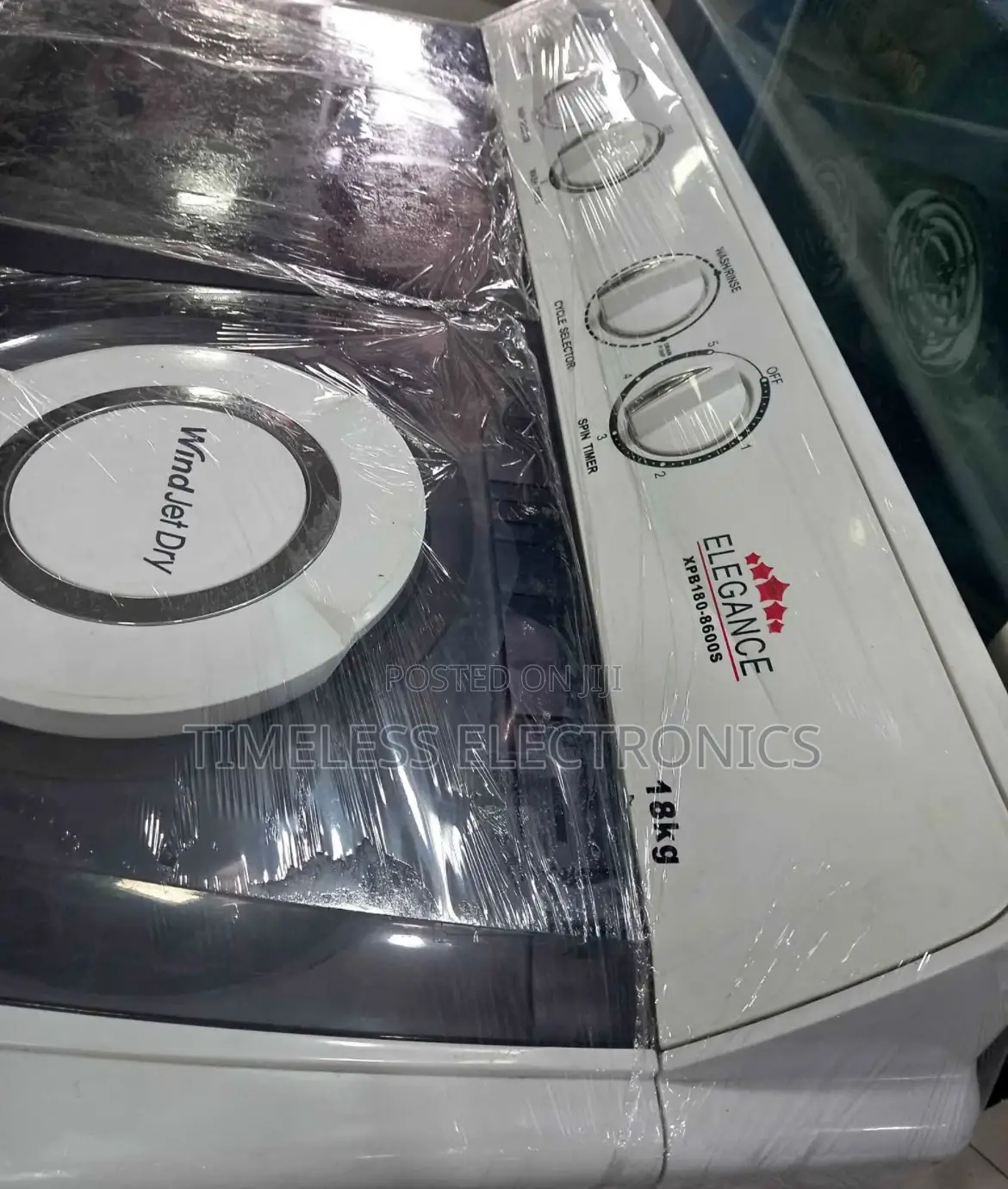 Elegance 18kg Washing Machine – Powerful Efficient Cleaning!