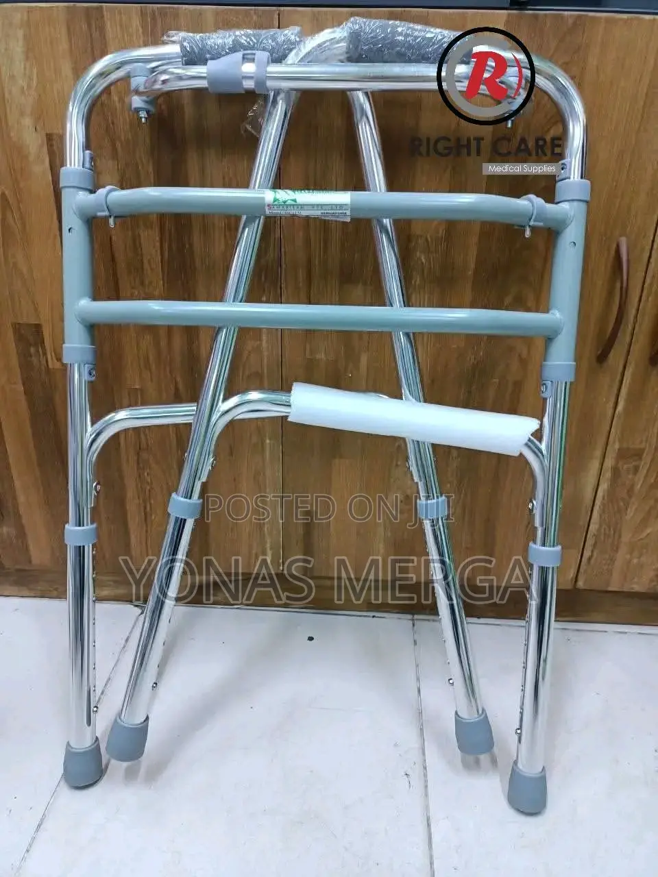 Folding Walker (Metallic炎帝walkers for Patients Injured凹喝folding Walker