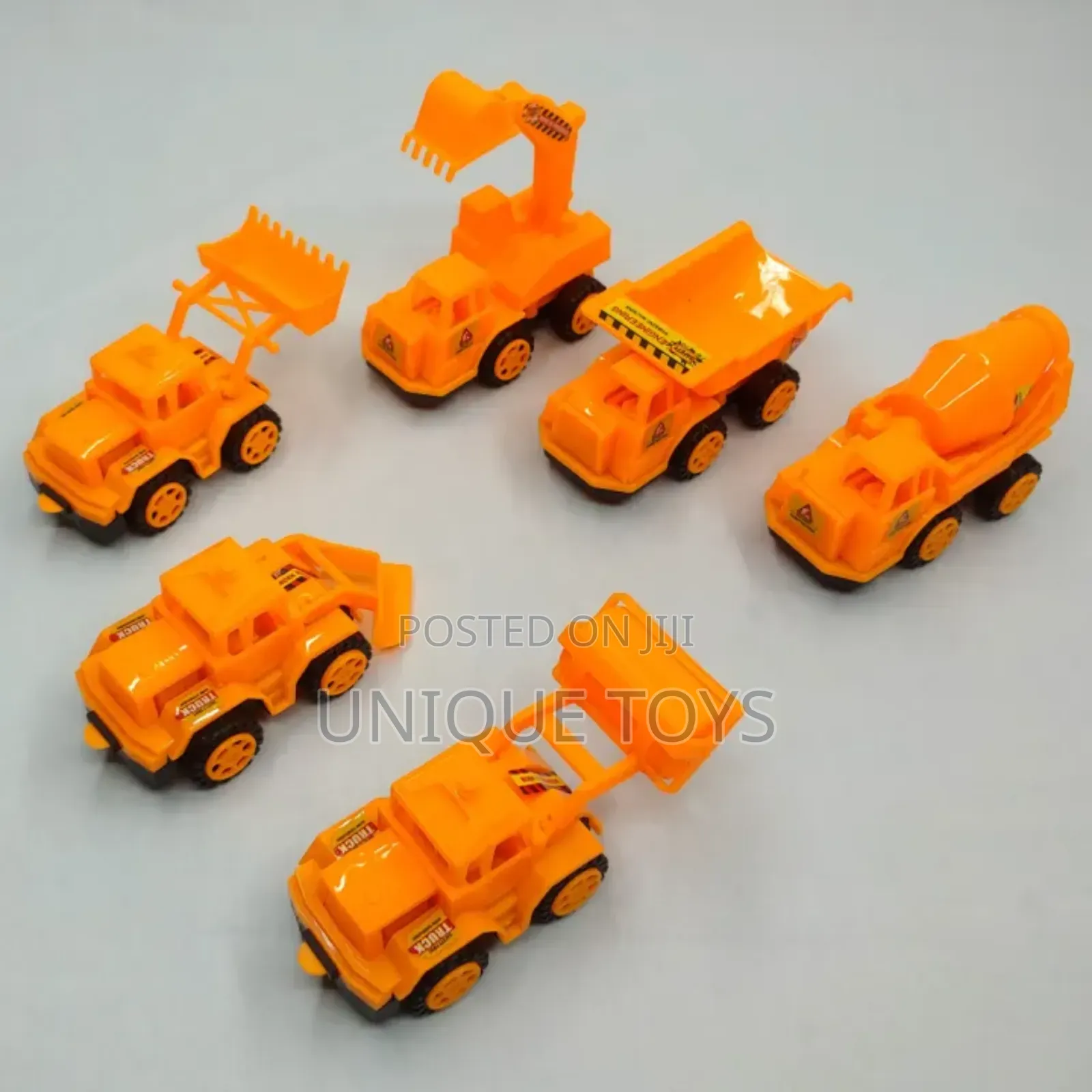 Early Engineering Vehicles Set – 12 PCS Die-Cast Trucks