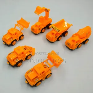 Early Engineering Vehicles Set – 12 PCS Die-Cast Trucks