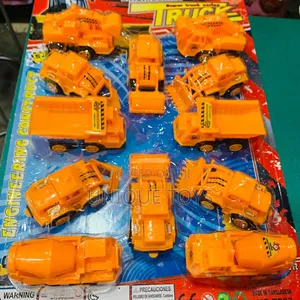 Early Engineering Vehicles Set – 12 PCS Die-Cast Trucks