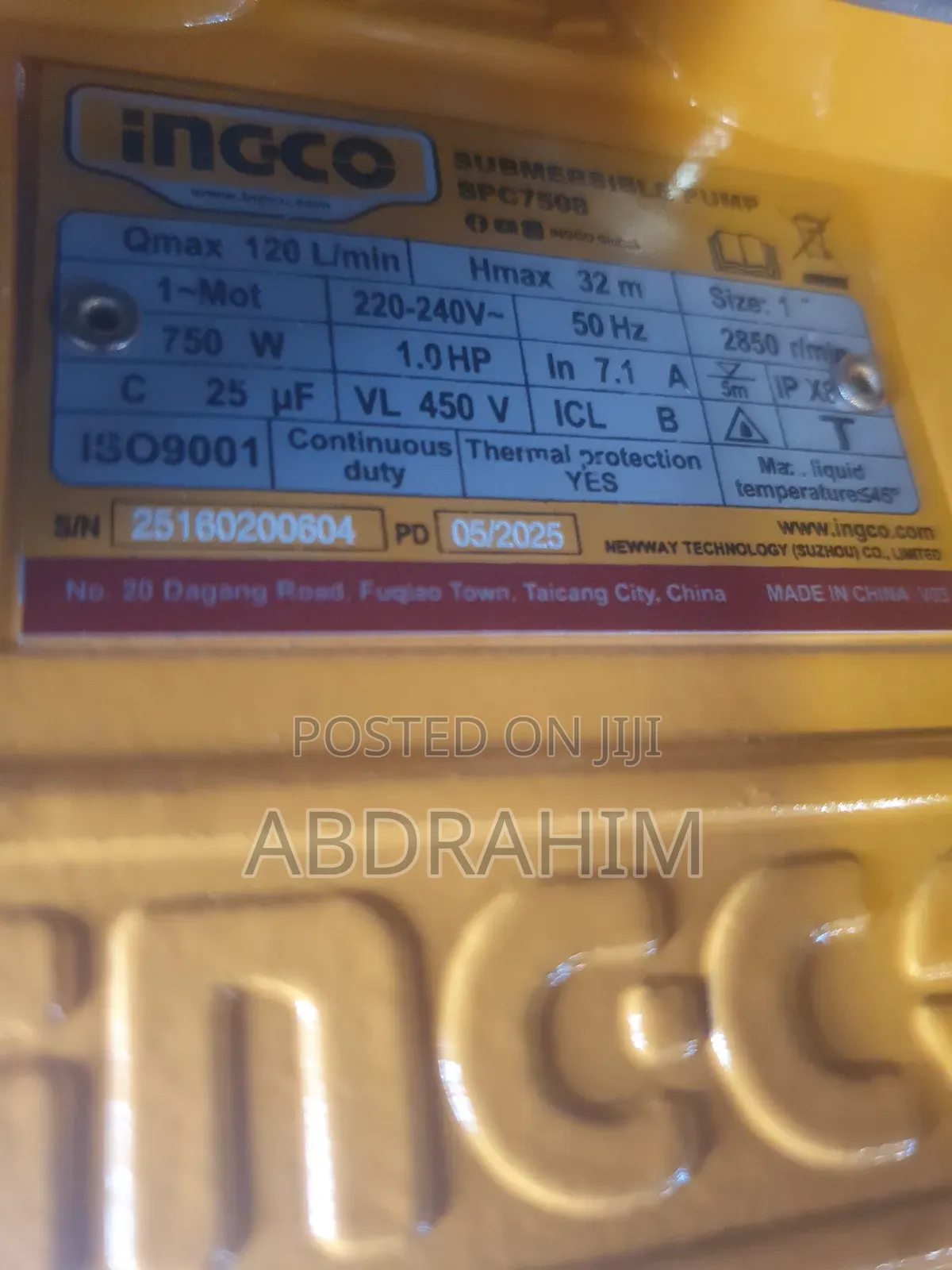 Incgo Summerseble Water Pump