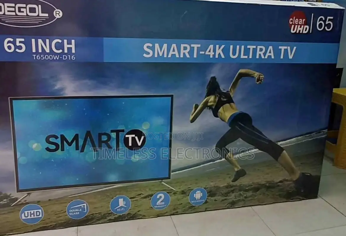 Degol 65” Smart Android Tv – Stunning Visuals Modern Design!