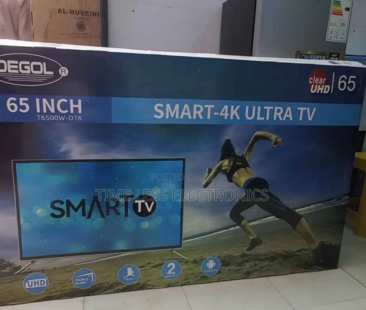 Degol 65” Smart Android Tv – Stunning Visuals Modern Design!