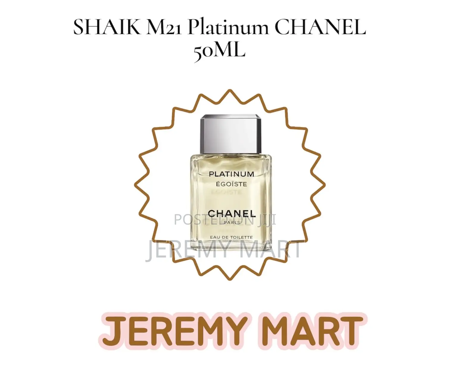 Shaik 50ml M21 Chanel Platinum Perfume for Him