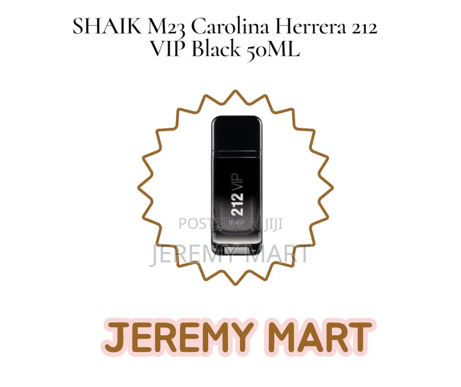 Shaik 50ml M23 Carolina Herrera 212 Vip Black Mens Perfume