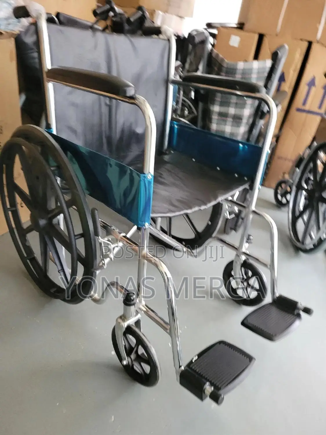 Wheelchair匯度stainless Steel Leather Folding Rehabilitation Wheelchair