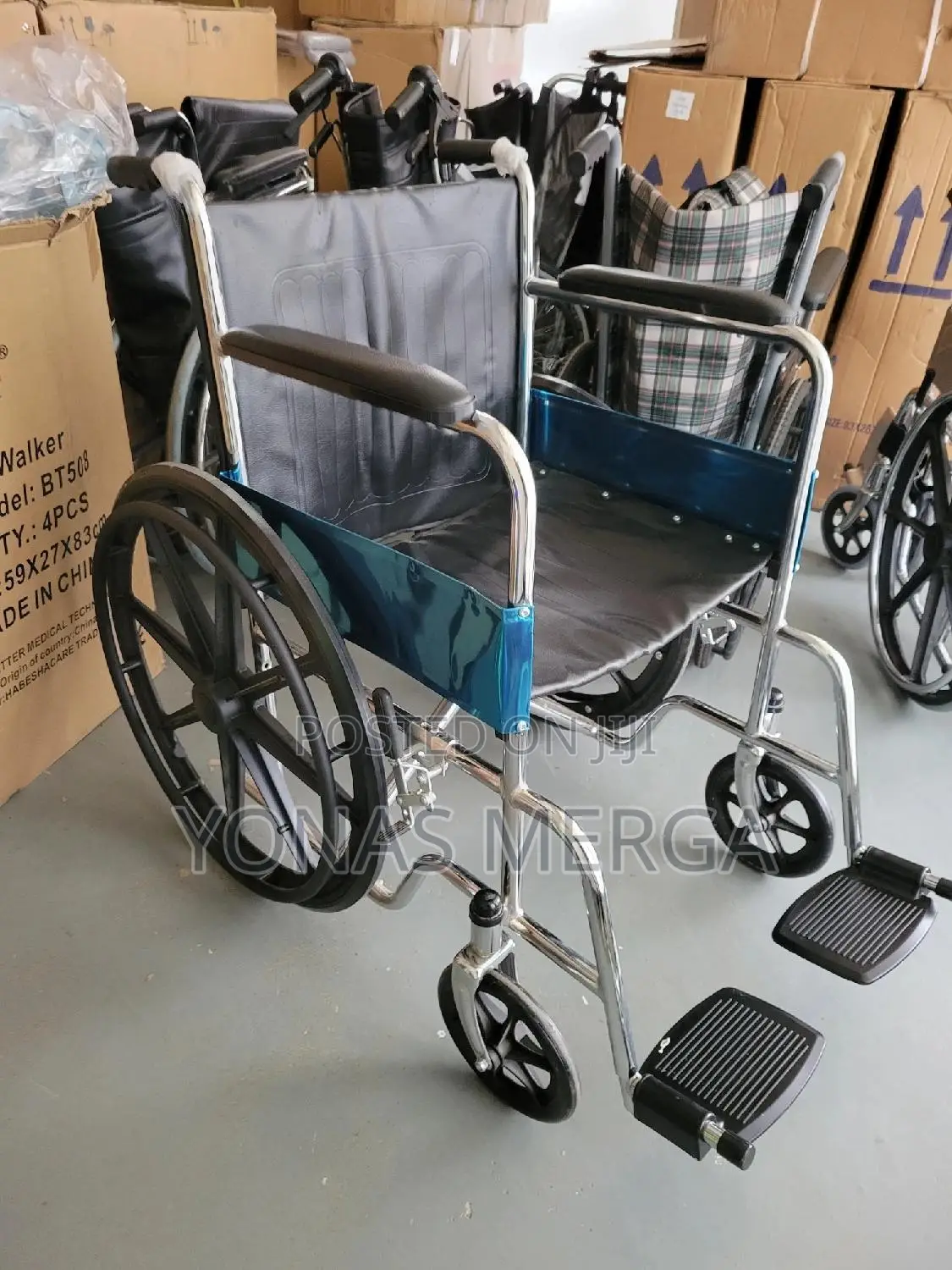 Medical Wheelchair吉三folding Wheelchair鬯曲health Care With Mag Wheels