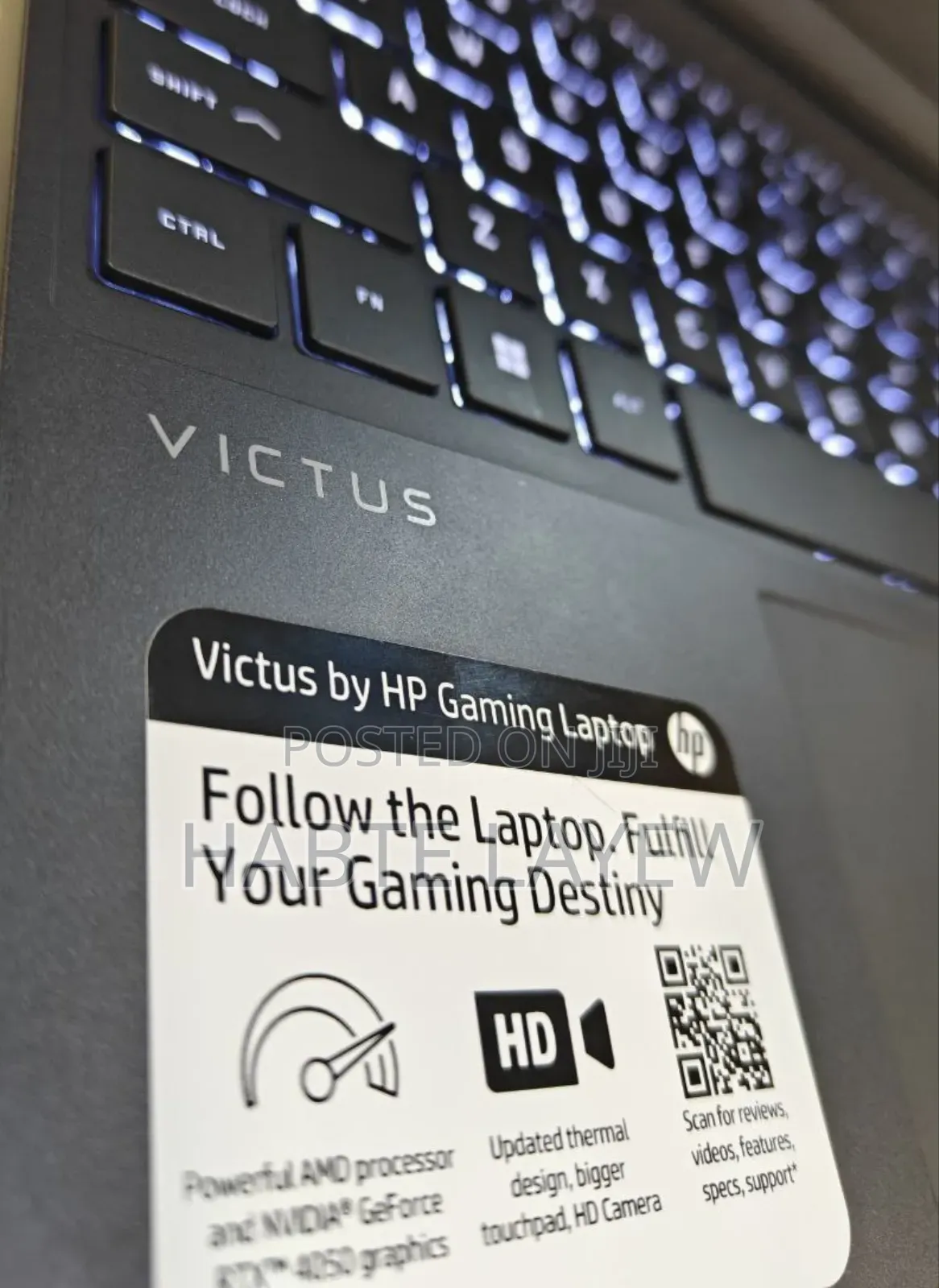 New Laptop HP Victus 15 16GB AMD Ryzen 7 SSD 512GB
