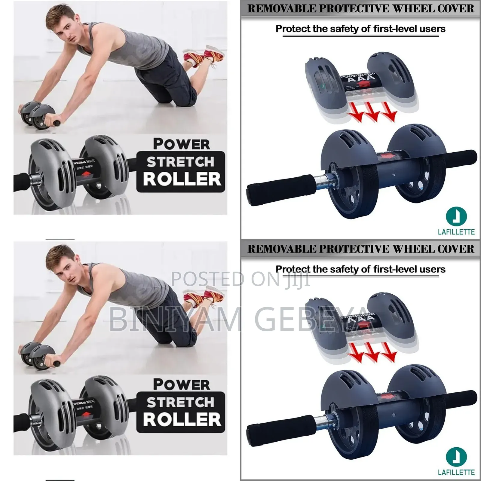 Original Powerstretch Ab Wheel Roller Exercise Fitness