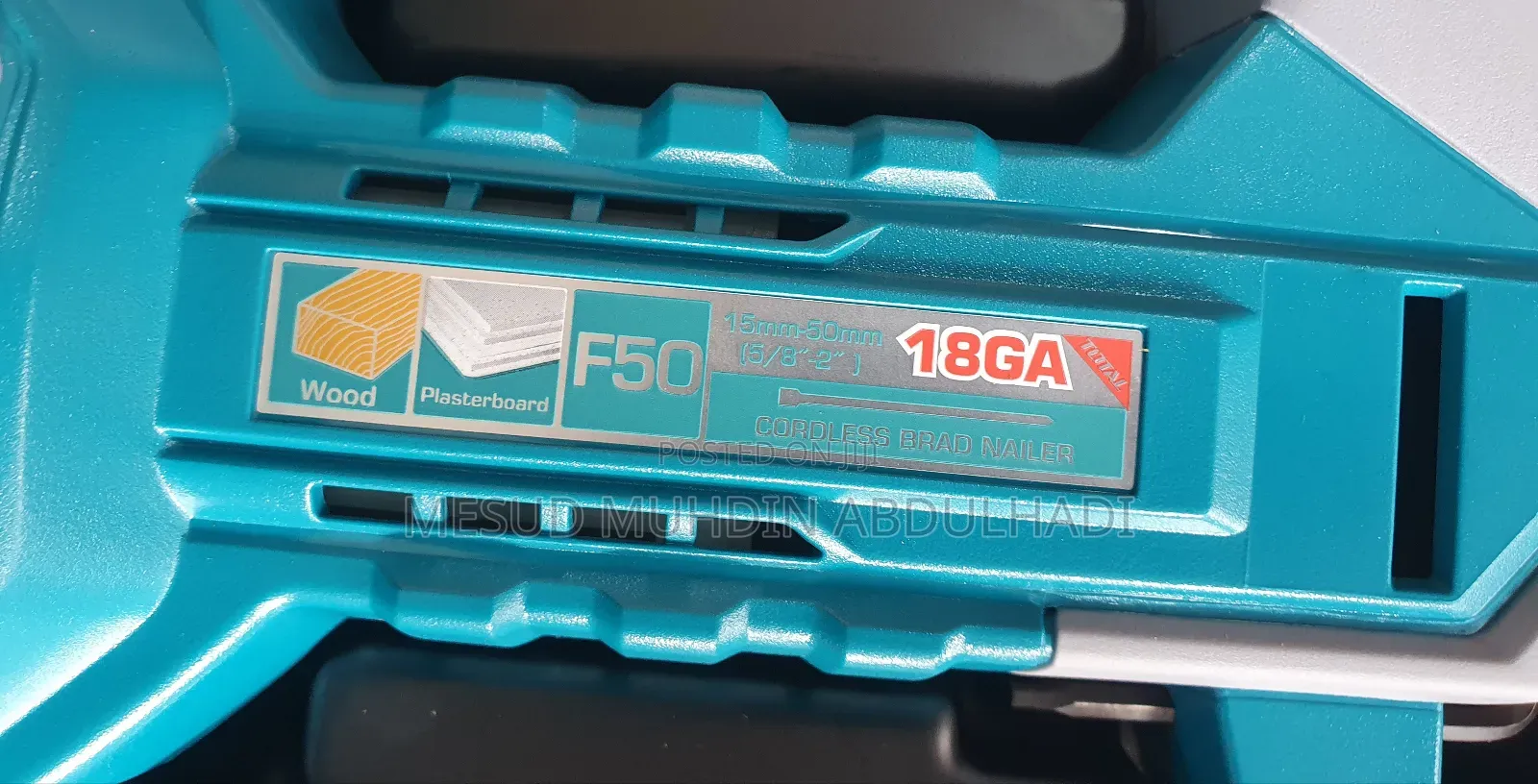 Total Cordless Brad Nailer 20v 15mm/50mm