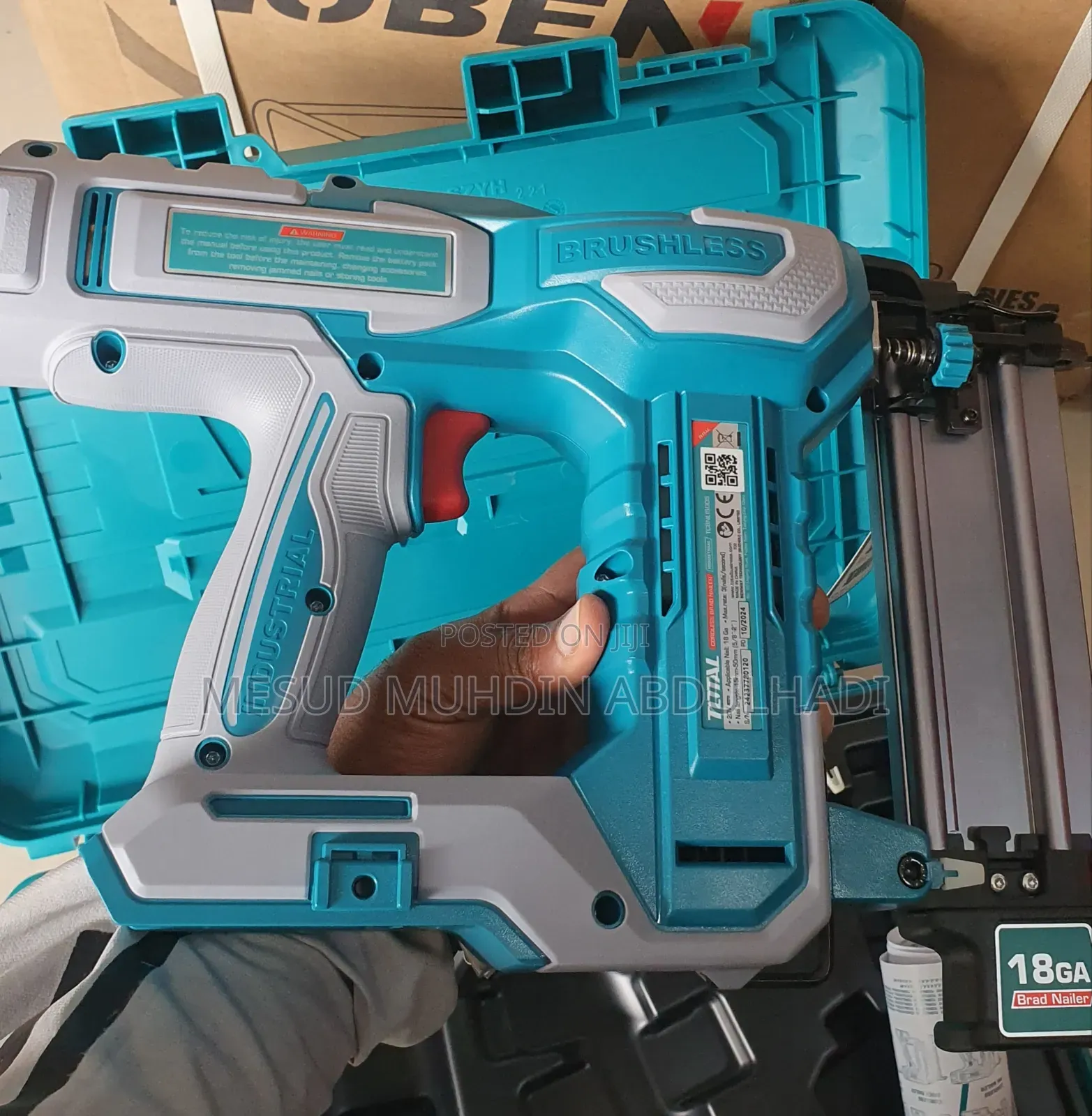 Total Cordless Brad Nailer 20v 15mm/50mm