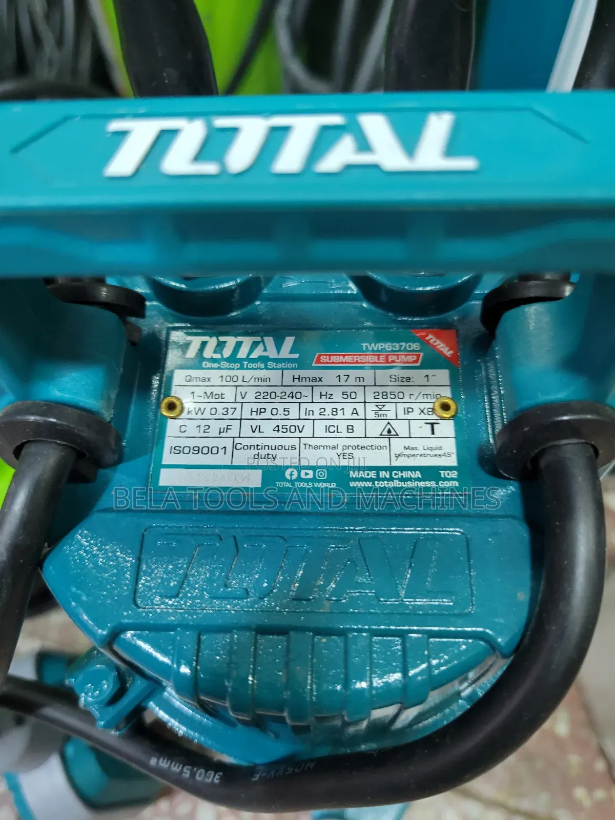 Original Total Water Pump Submersible 0.5 Hp