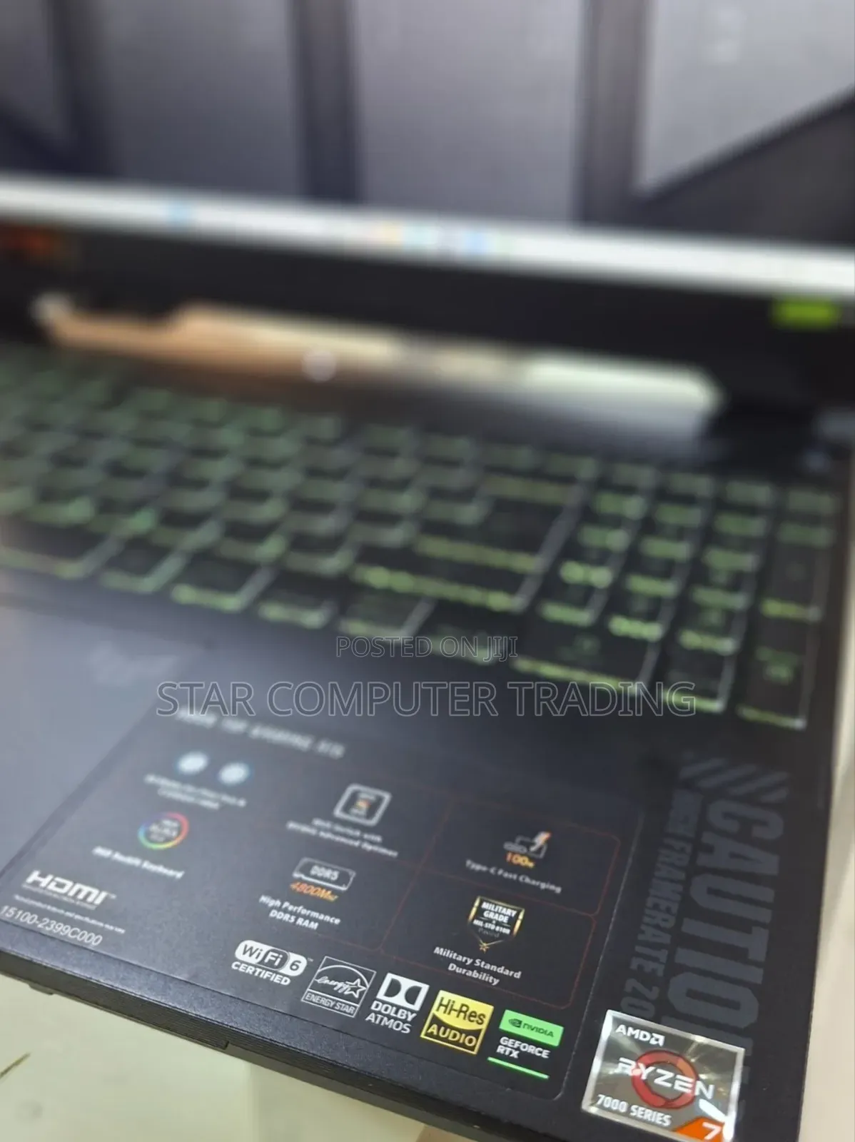 New Laptop Asus TUF Gaming A15 16GB AMD Ryzen 7 SSD 512GB