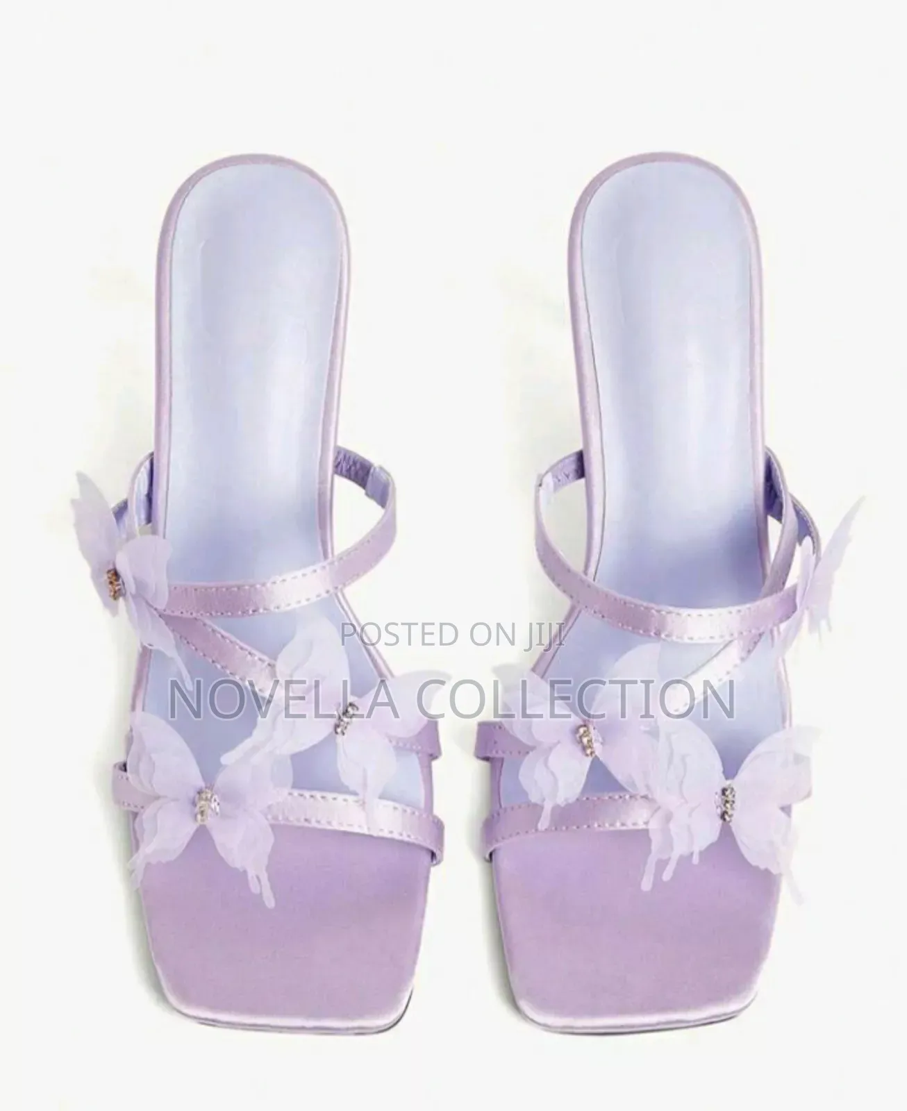 Purple Color Women's Heel Shoes