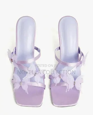 Purple Color Women's Heel Shoes