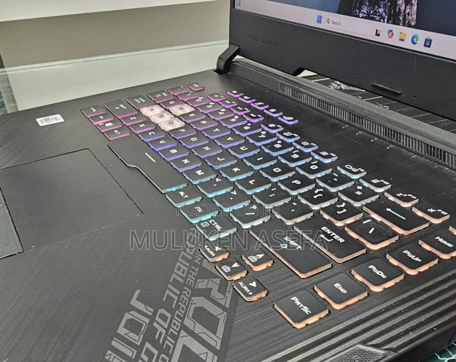 New Laptop Asus ROG Strix G17 8GB Intel Core I7 SSD 1T