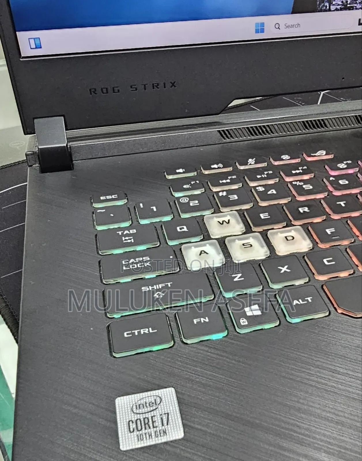 New Laptop Asus ROG Strix G17 8GB Intel Core I7 SSD 1T