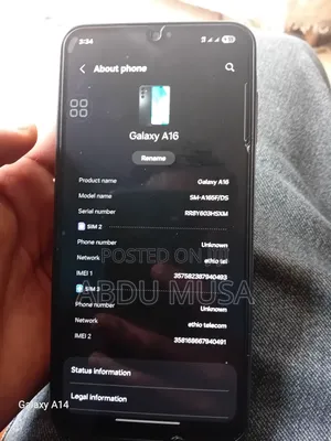 Samsung Galaxy A16 5G 128 GB Black