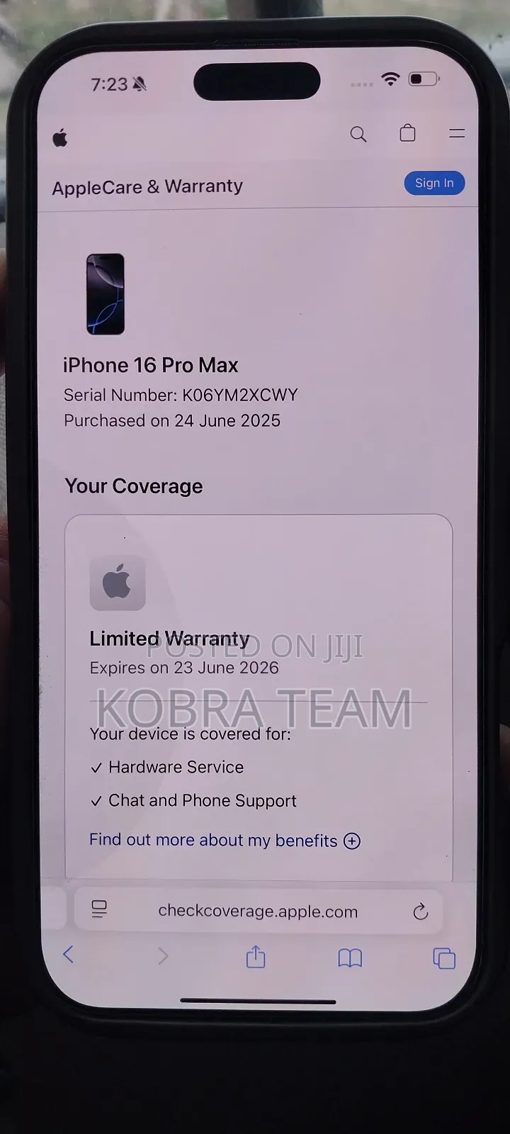 New Apple iPhone 16 Pro Max 256 GB Black