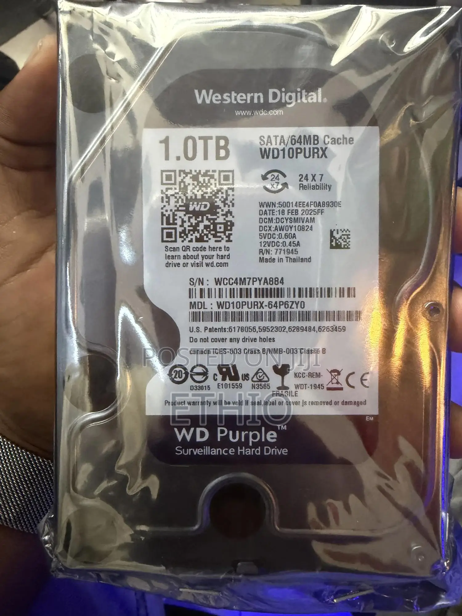 1tb Surveillance Harddisk Wd