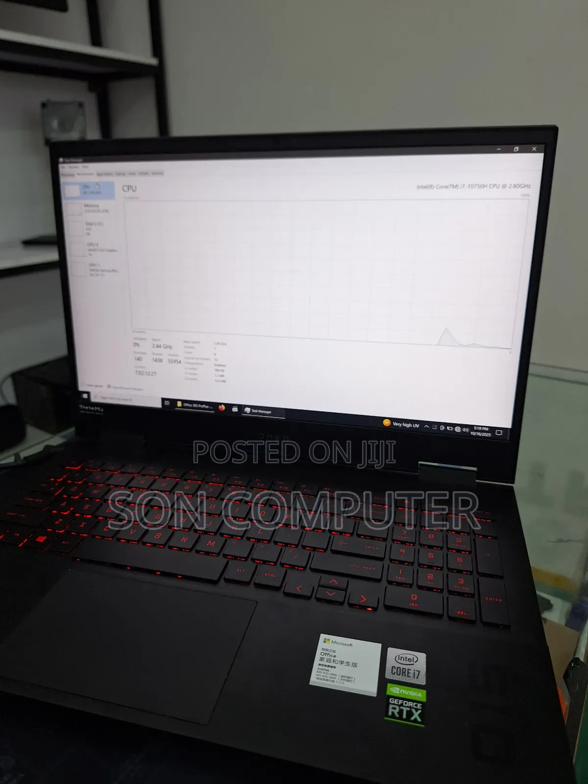 New Laptop HP Omen 15 16GB Intel Core I7 SSD 512GB