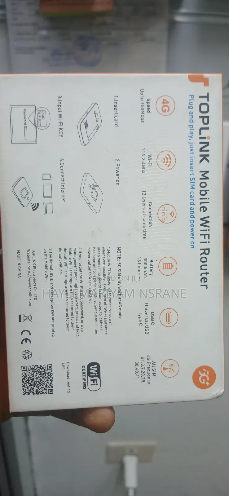 Toplink Mobile Wifi Router