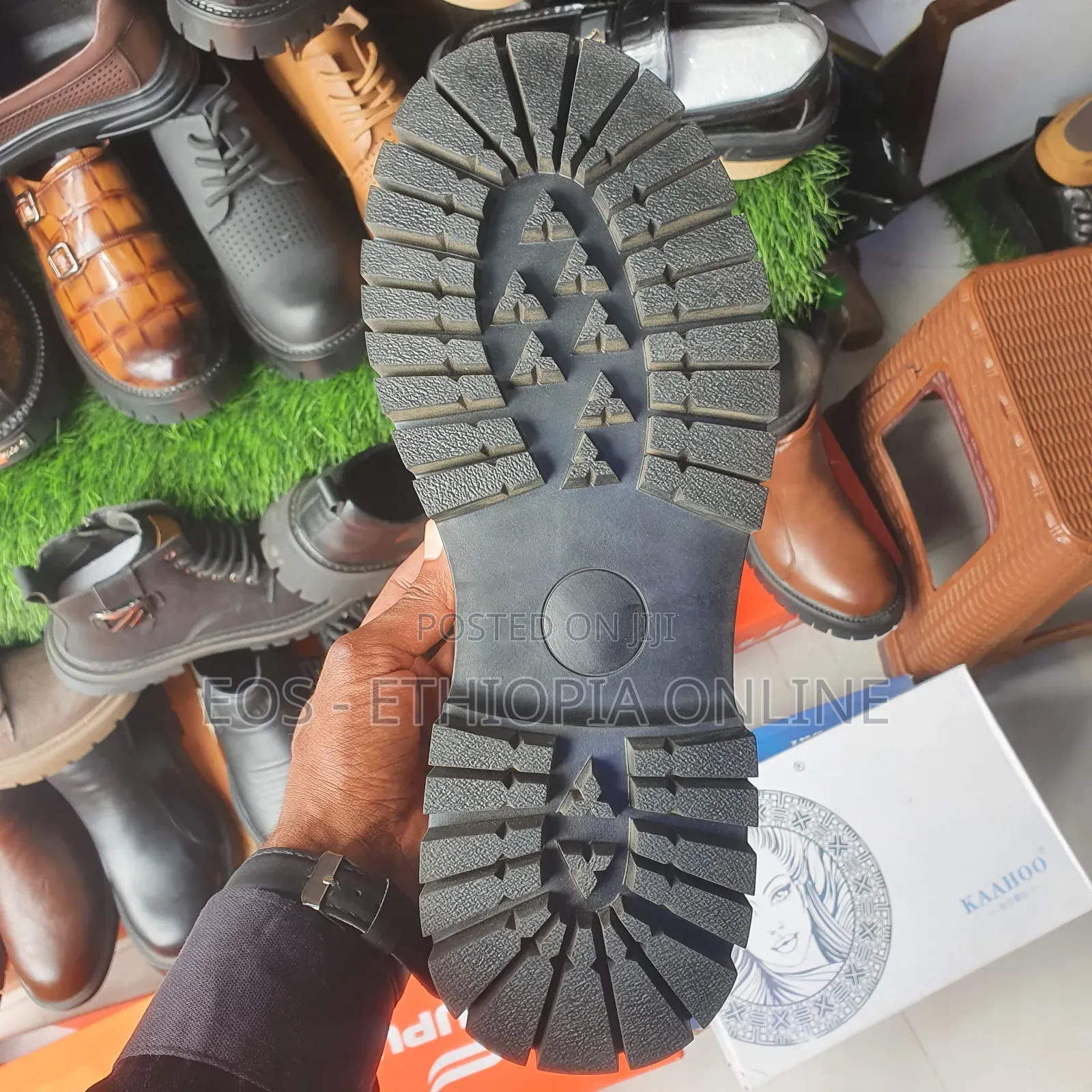 Croc-Embossed High Quality Casual Boots [On Hand]