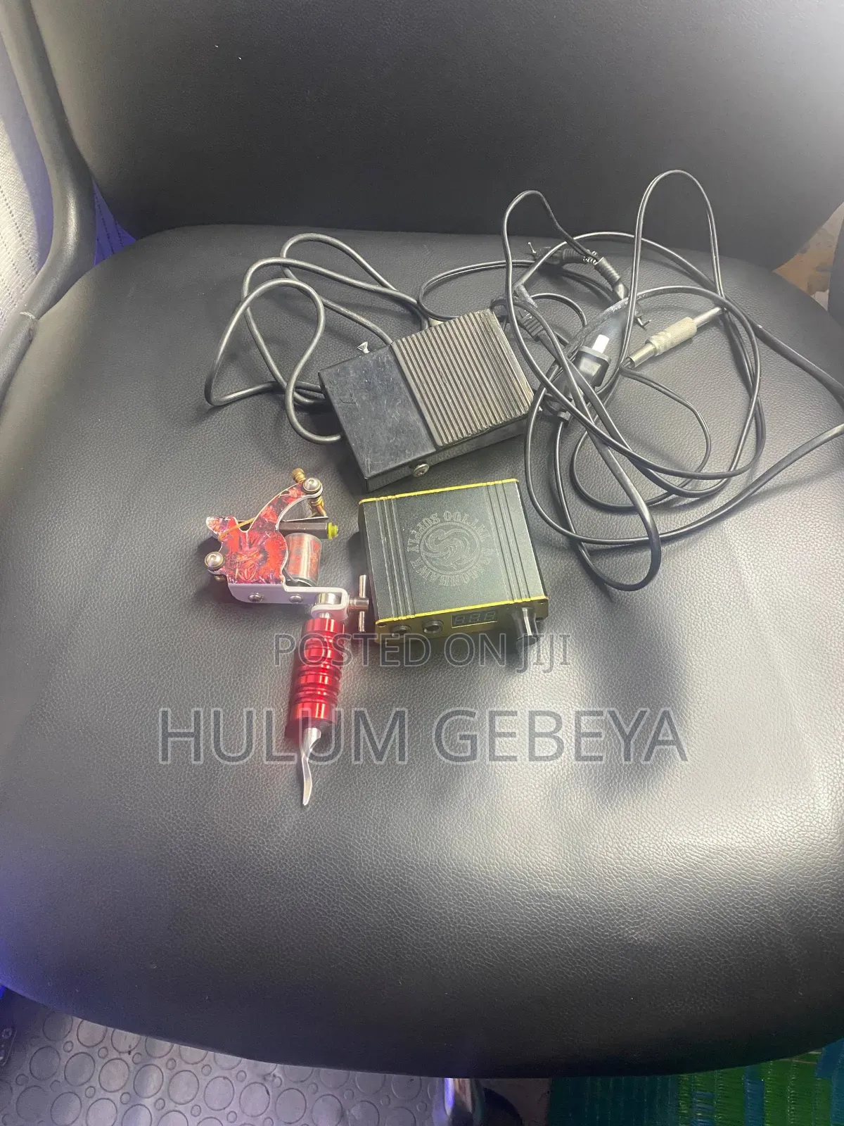 Tattoo Coil Machine (የንቅሳት ዘመናዊ ማሽን) ከ ቀለምና መርፌ ጋር