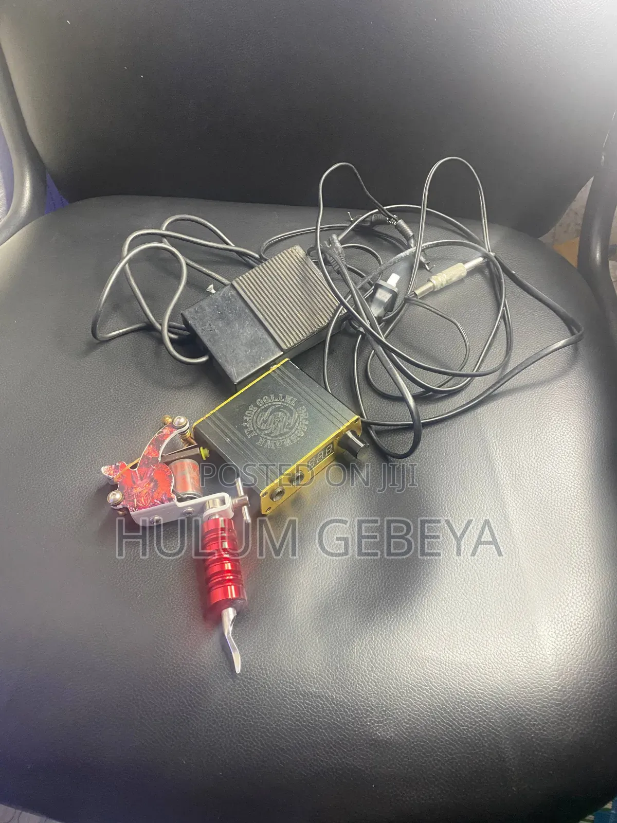 Tattoo Coil Machine (የንቅሳት ዘመናዊ ማሽን) ከ ቀለምና መርፌ ጋር