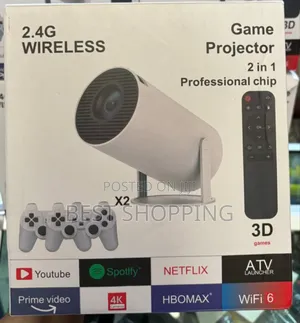 Photo - Game Projector 2.4g 2 in 1 Projector and Game 
2 Joy-Stick Original 3d