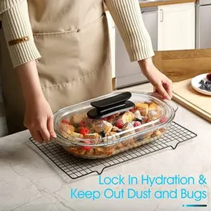 3 Litter Glass Casserole Dish With Glass Lid